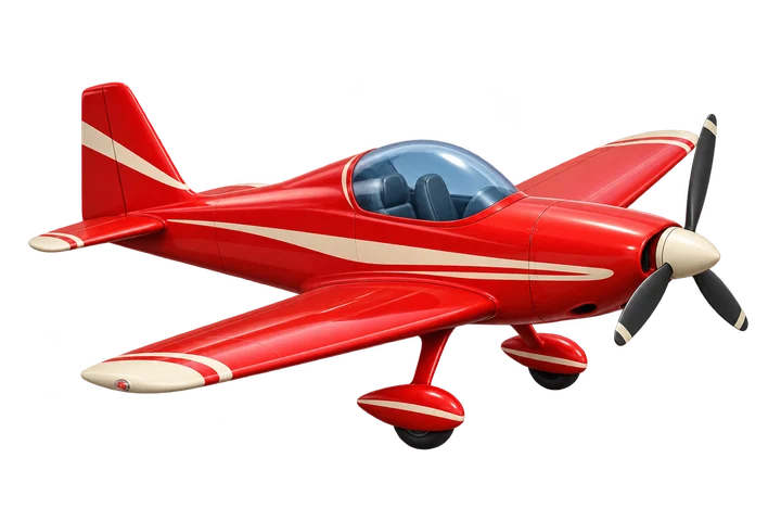 Red sport airplane